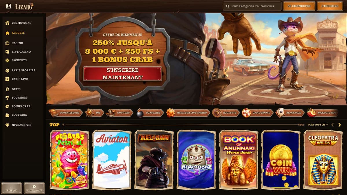 Lizaro casino bonus free spins 2026